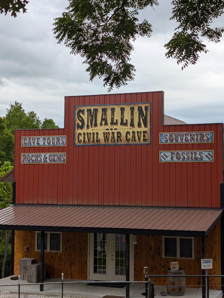 smallin cave sign